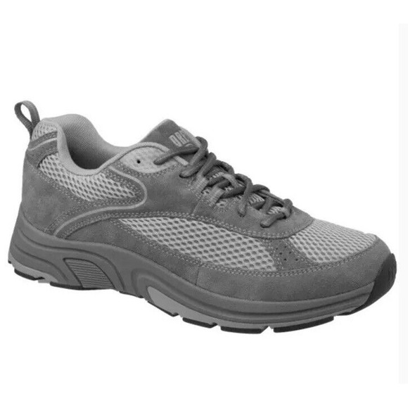 Drew Aaron Men's Athletic Lace Oxford Gray Walking Shoe Sneaker Size‎ 7 4W New